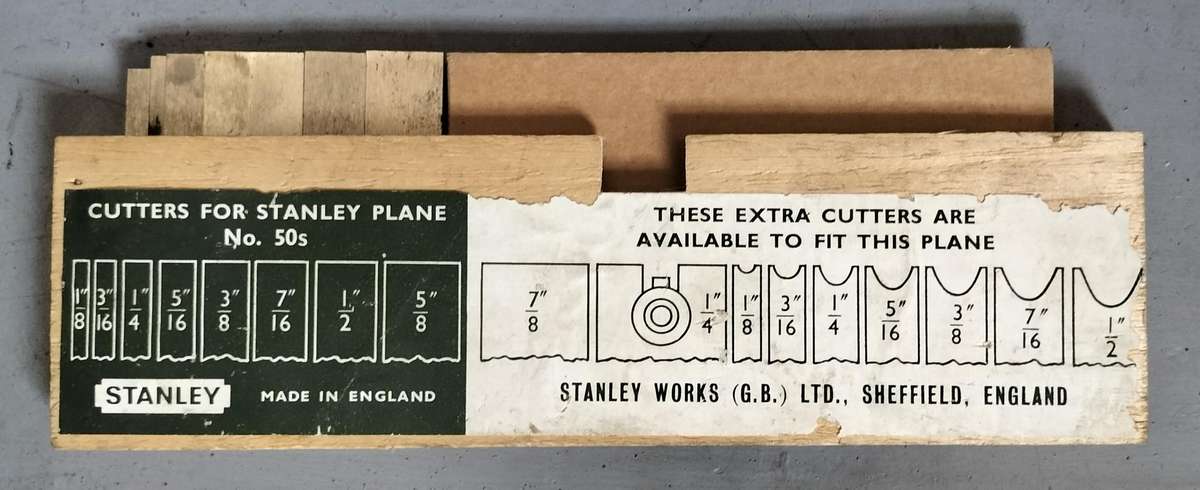 Vintage boxed Stanley No 50 wood plane
