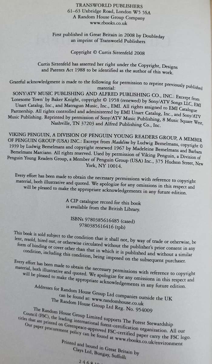 American Wife (Sittenfeld - 2008)