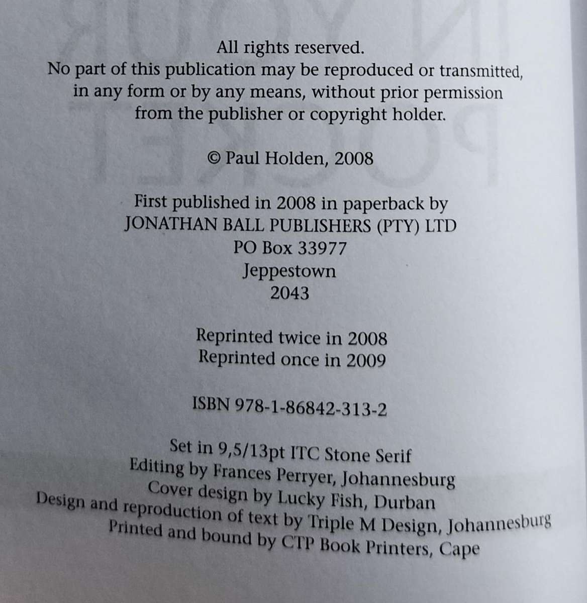 The arms deal in your pocket (Holden - 2008)