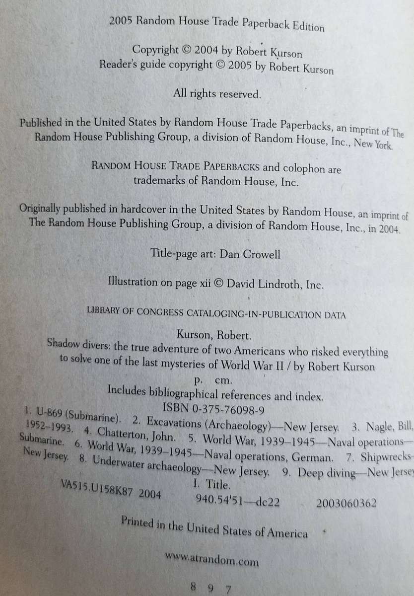 Shadow Divers (Kurson - 2005)