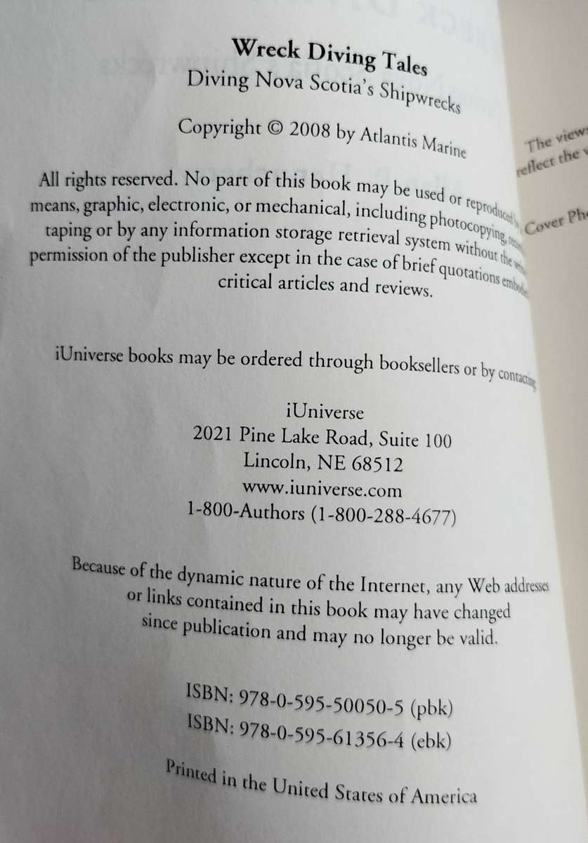 Wreck Diving Tales - Diving Nova Scotia's Shipwrecks (Hennebery - 2008)