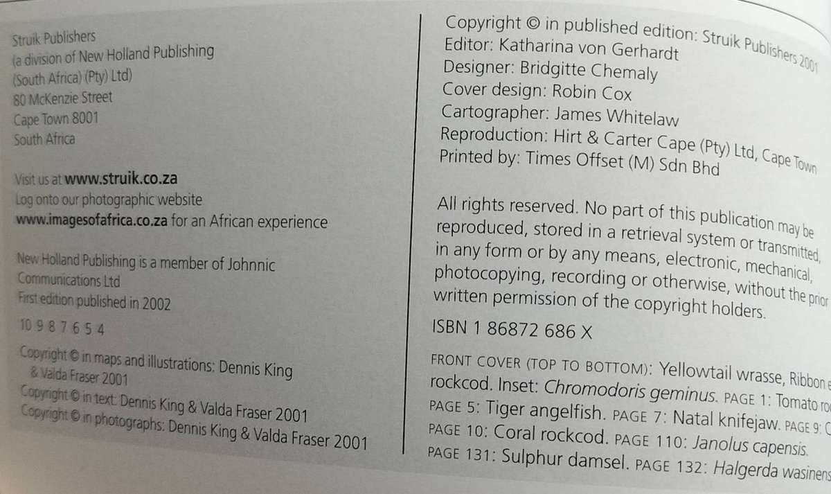 More Reef fishes & Nudibranchs (King & Fraser - 2001)