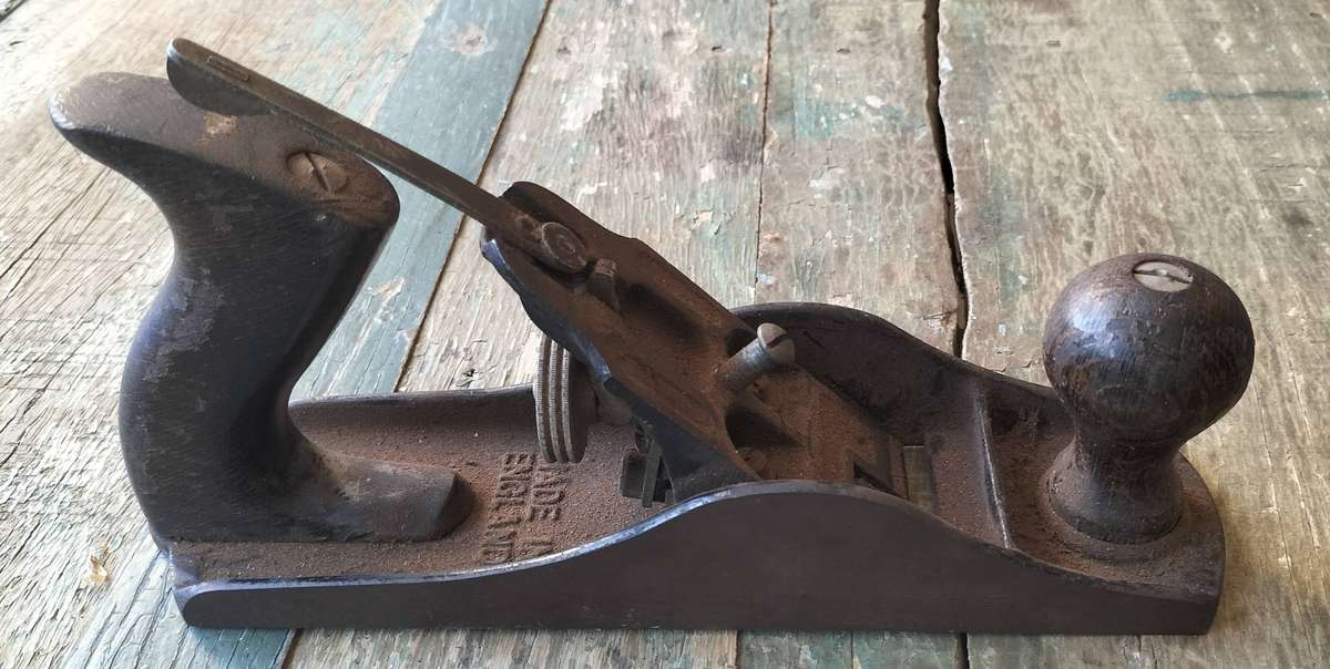 Vintage Stanley #4 wood plane - Made in England - Incomplete