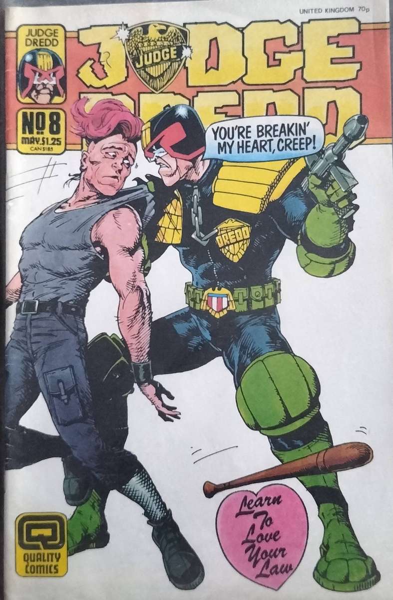 Vintage QC Comic - Judge Dredd #8