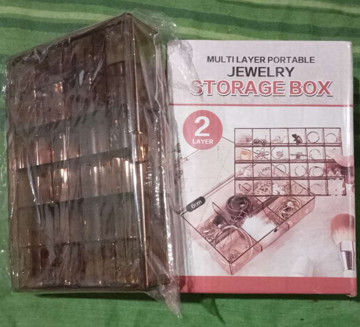 2 tier acrylic jewellery box