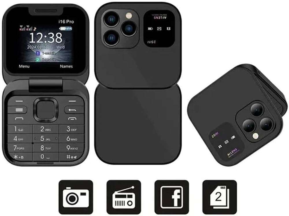 Mini Flip iPhone 17 Pro Black