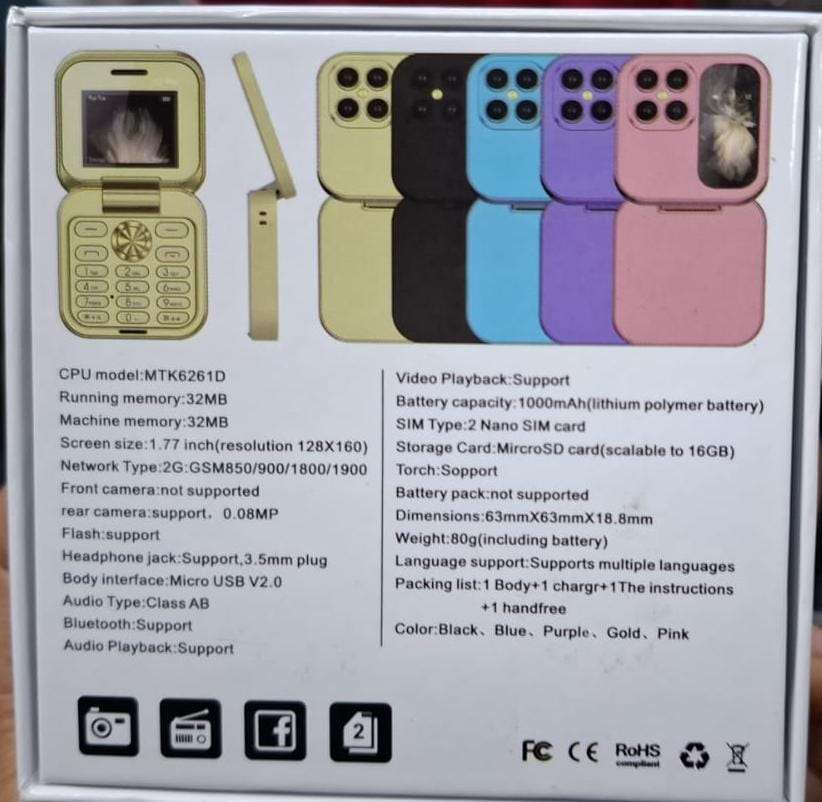 Mini Flip i17 Pro Black