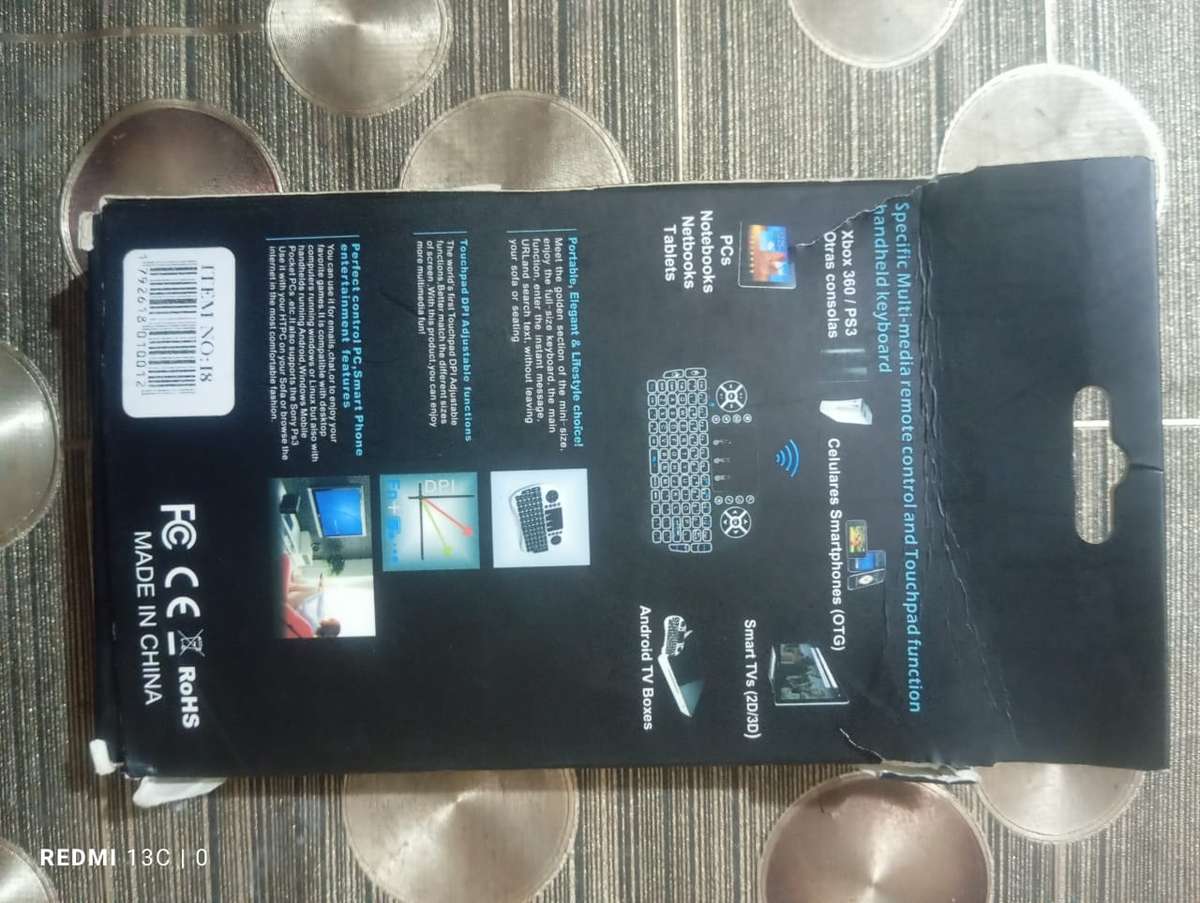 Rechargeable Mini Wireless BackLit Keyboard