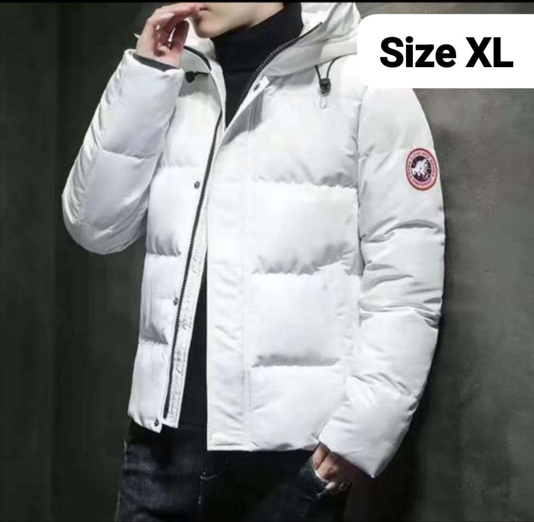 Extra Large Unisex Puff Jacket White