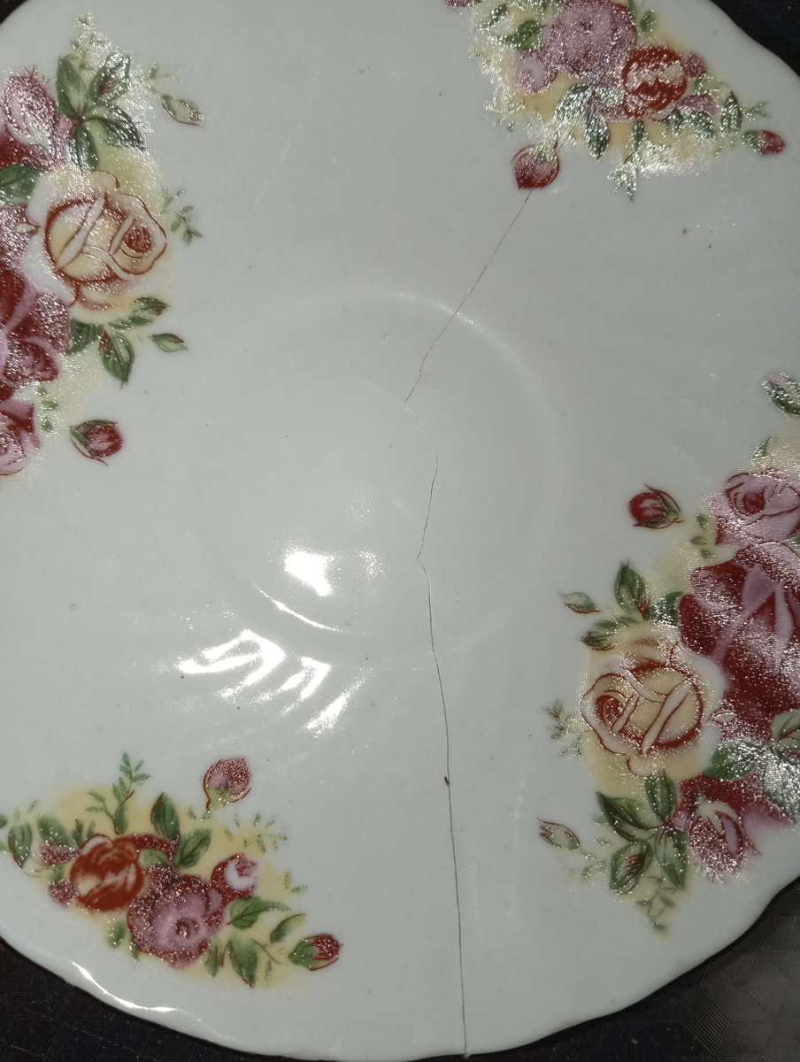 Antique 18kt Gold Plated English Rose Pattern Tea Set. Hallmark Picture Attached