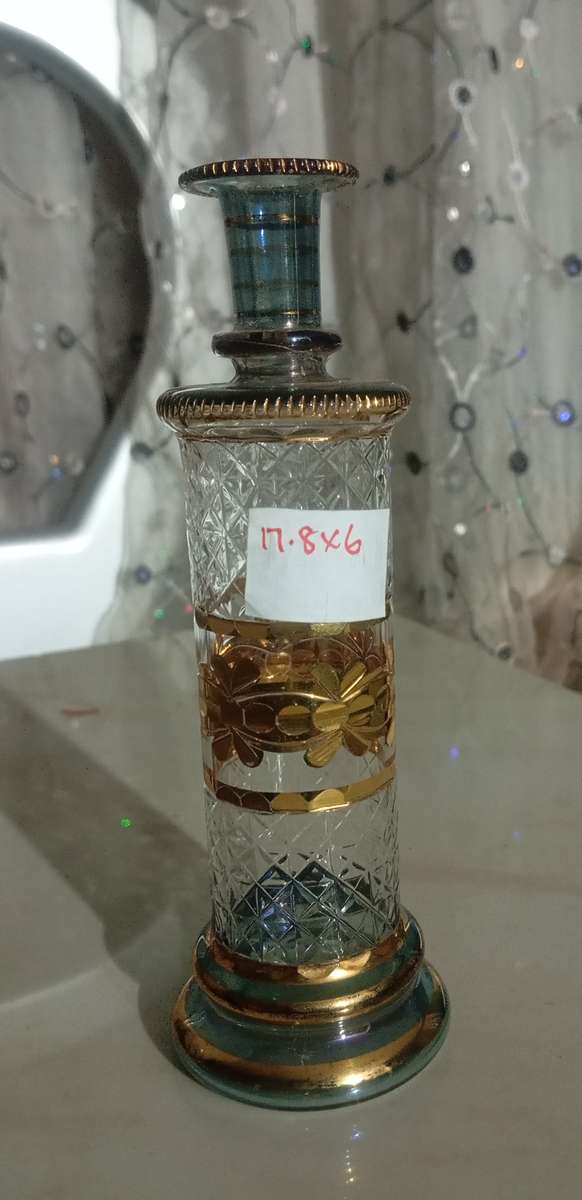 3pc Vintage Arabian Glass Bottles