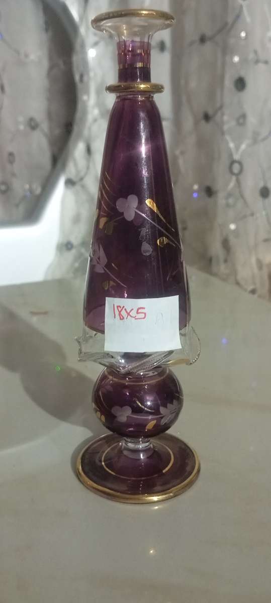 3pc Vintage Arabian Glass Bottles