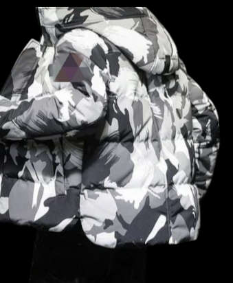X Large Unisex Camouflage Puff Jackets