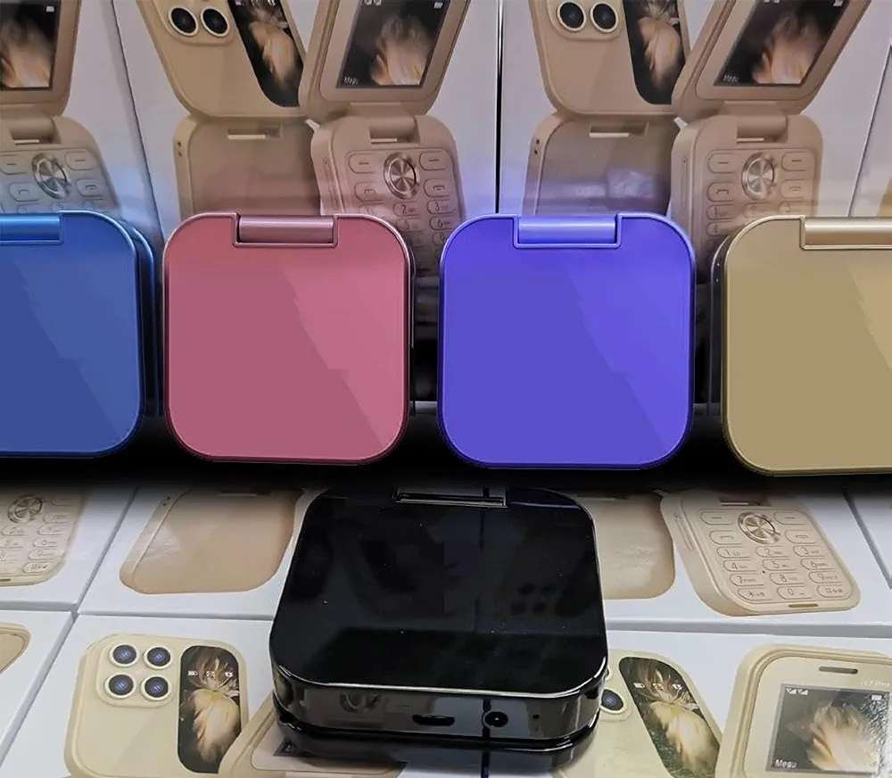 Mini Flip i17 Pro Aka Mini Flip Phone 17 Pro - Blue