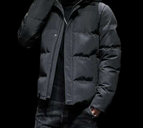 Large Unisex Puff Jacket Black