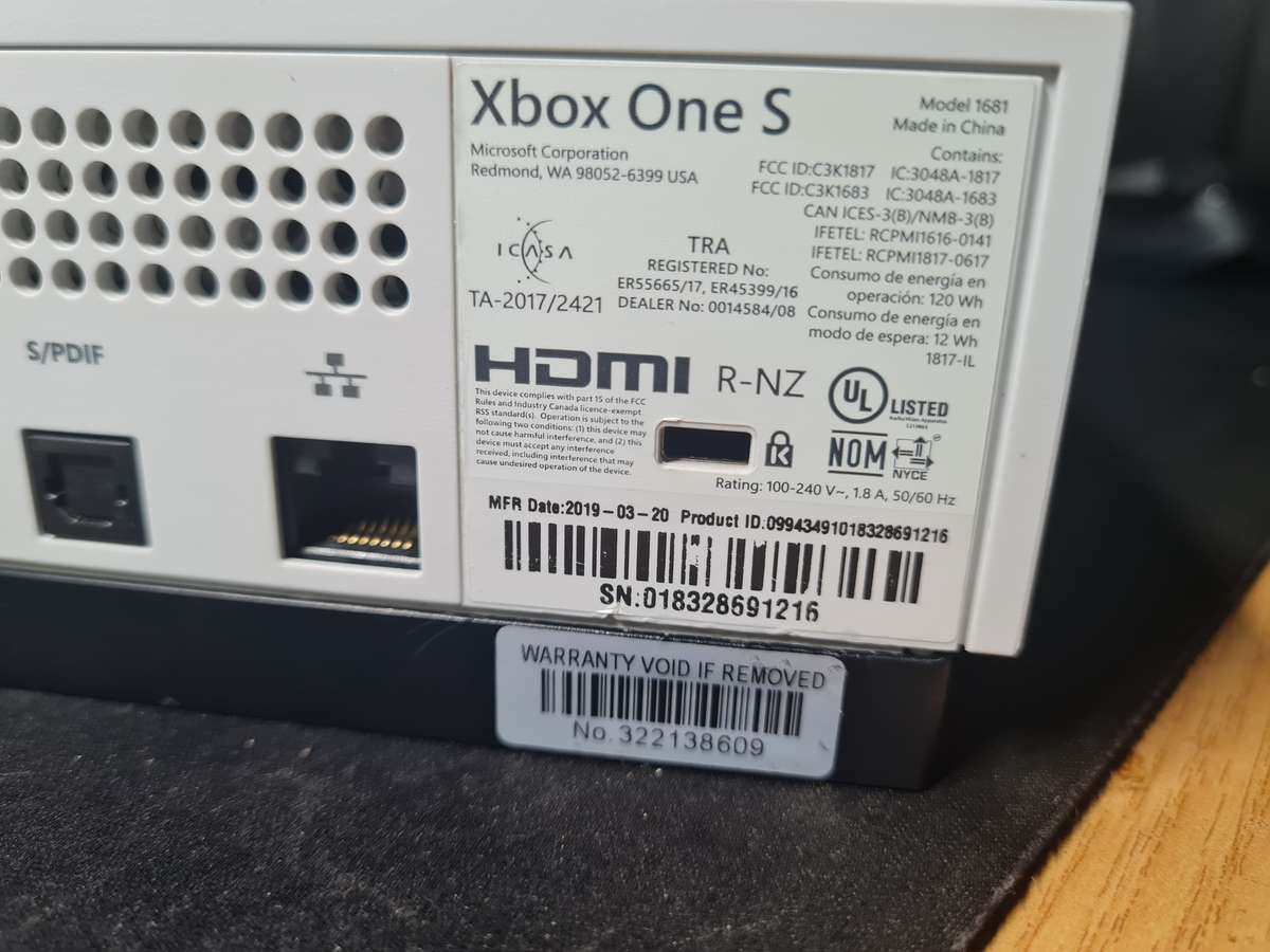 MICROSOFT XBOX ONE S, 1 TB (CONSOLE ONLY) - Fully Tested and working 100%