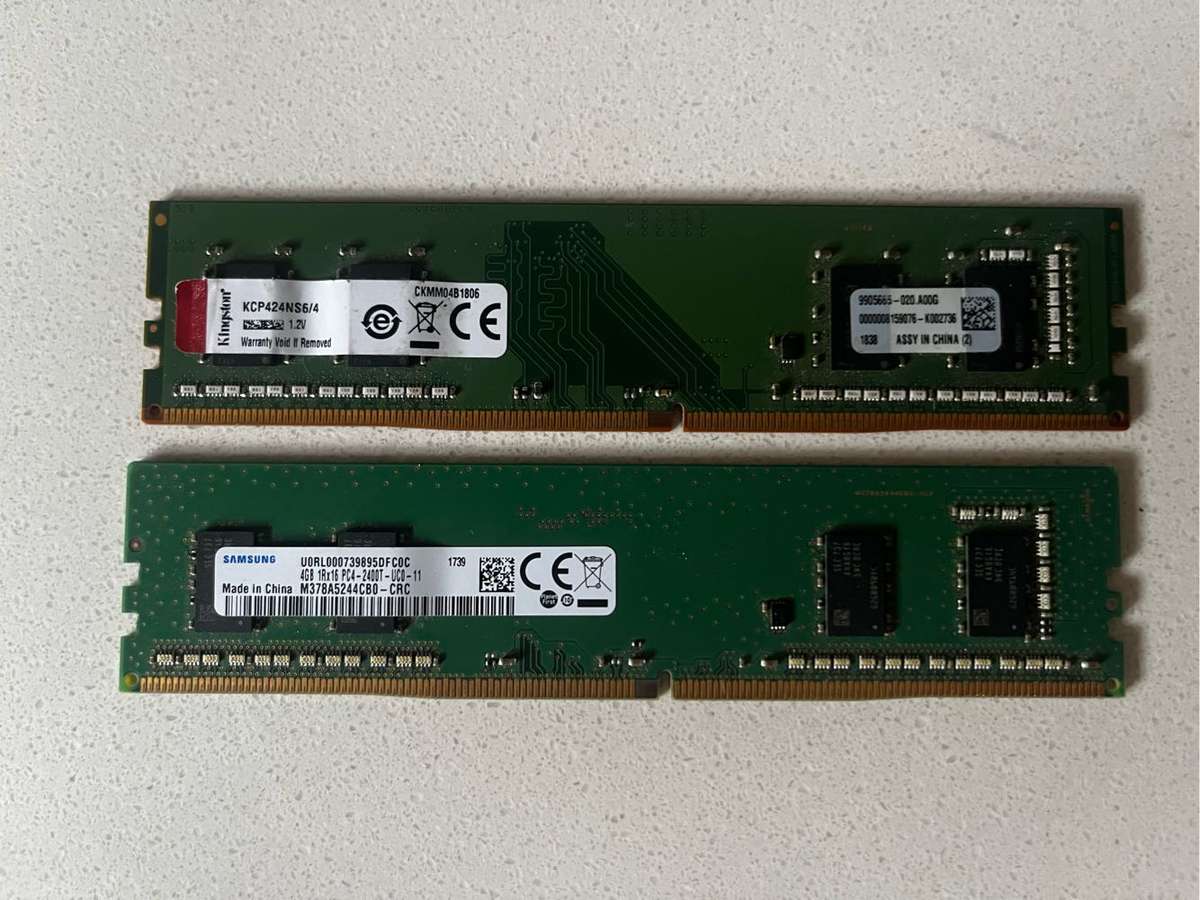 2x 4GB DDR4 Desktop RAM