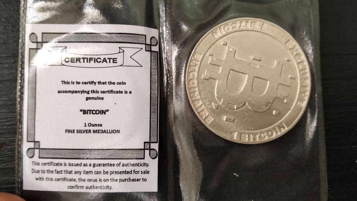 2022 "Bitcoin" 1 Oz Fine Silver Coin