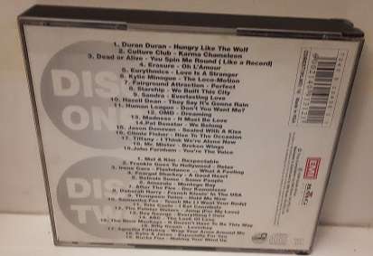 Music CD :  The Best of the Eighties  Original Artists 2 - 2 disc - good condition