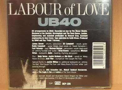CD -  Labour of Love  UB 40