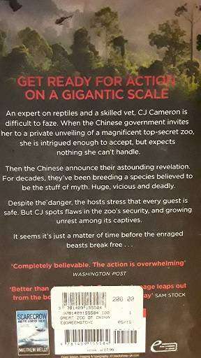 Books  -   The  Great Zoo of China ,  Matthew Reilly ( paperback )