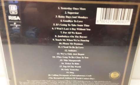 CD  music - The Carpenters Gold Greatest Hits