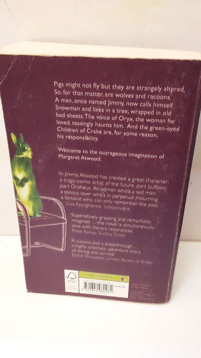 Book : Oryx and Crake , Margaret Atwood