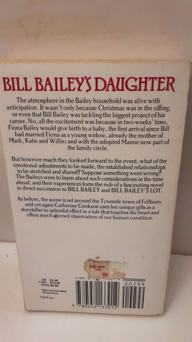 Book : Bill Bailey's Daughter , Catherine Cookson