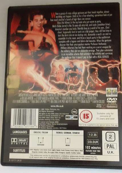 DVD movie  :  Real Genius  , good condition