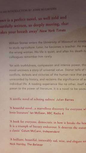 Books :  Stoner , Vintage Williams - paperback