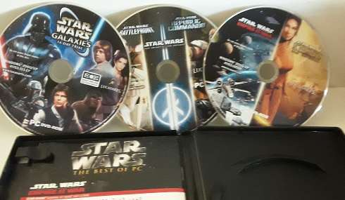PC DVD ROM  -Star Wars 3 games