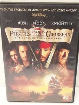 DVD MOVIE - Pirates of the Caribbean  , the curse of the black pearl - good condition