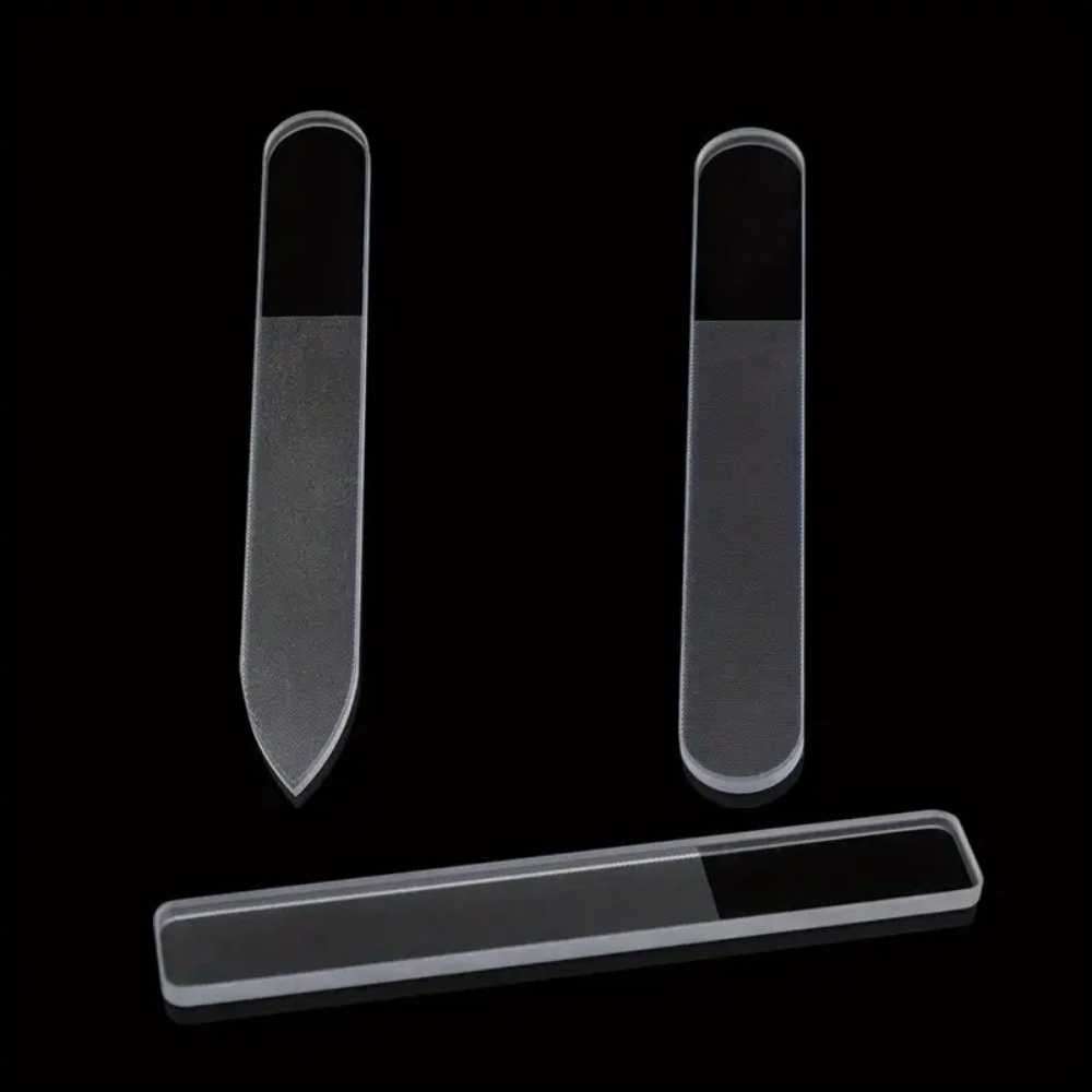 Nano Glass Nail Files  Nail Polishing Files  Glass Nail File Set  3pcs Nail File Kit  Nail Care Tool