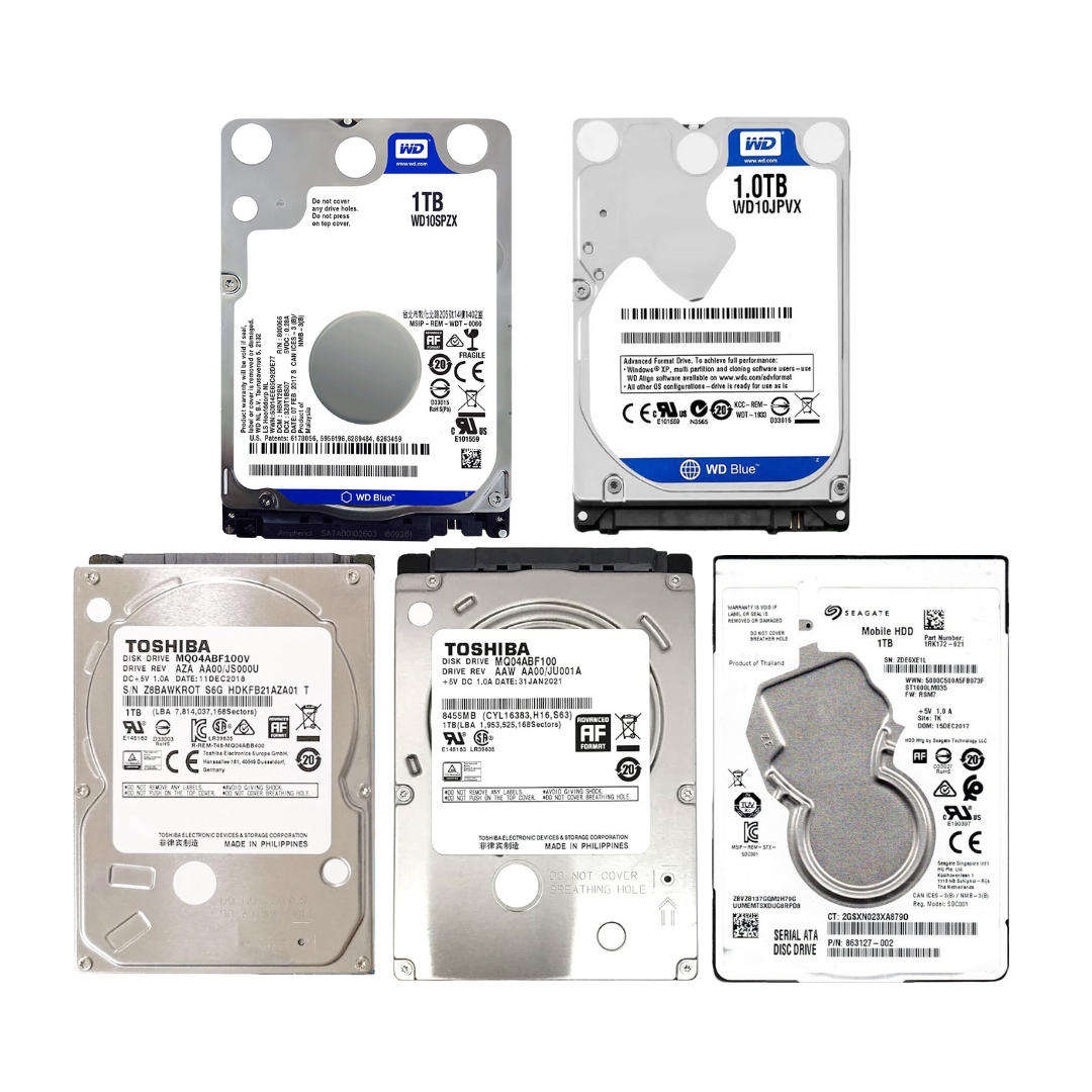 Assorted 1TB 2.5` Internal HDD