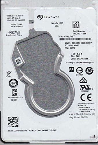 Seagate Mobile 2.5` 1TB Internal HDD