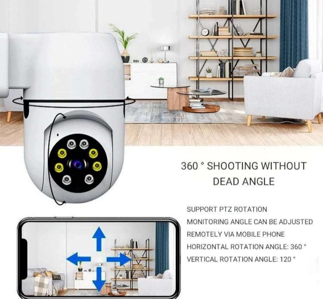 Smart Socket Camera Wireless LED Light Night Vision Motion Detection
