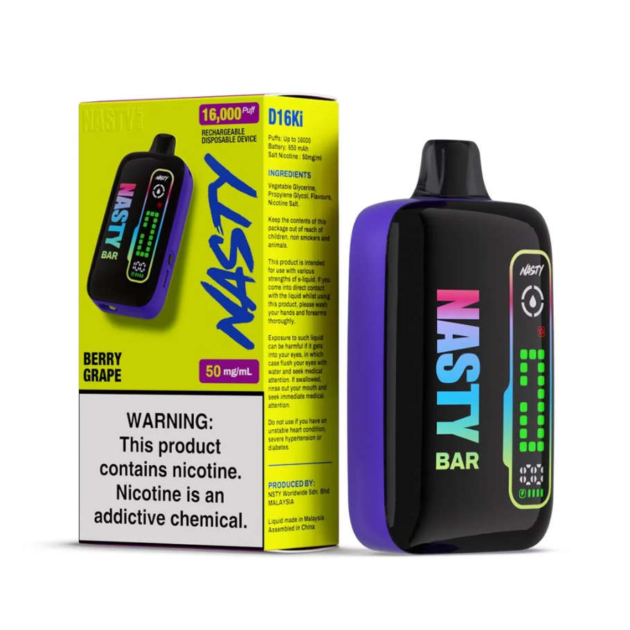 Nasty Disposable Rechargeable Vape 16000 Puff - Berry Grape