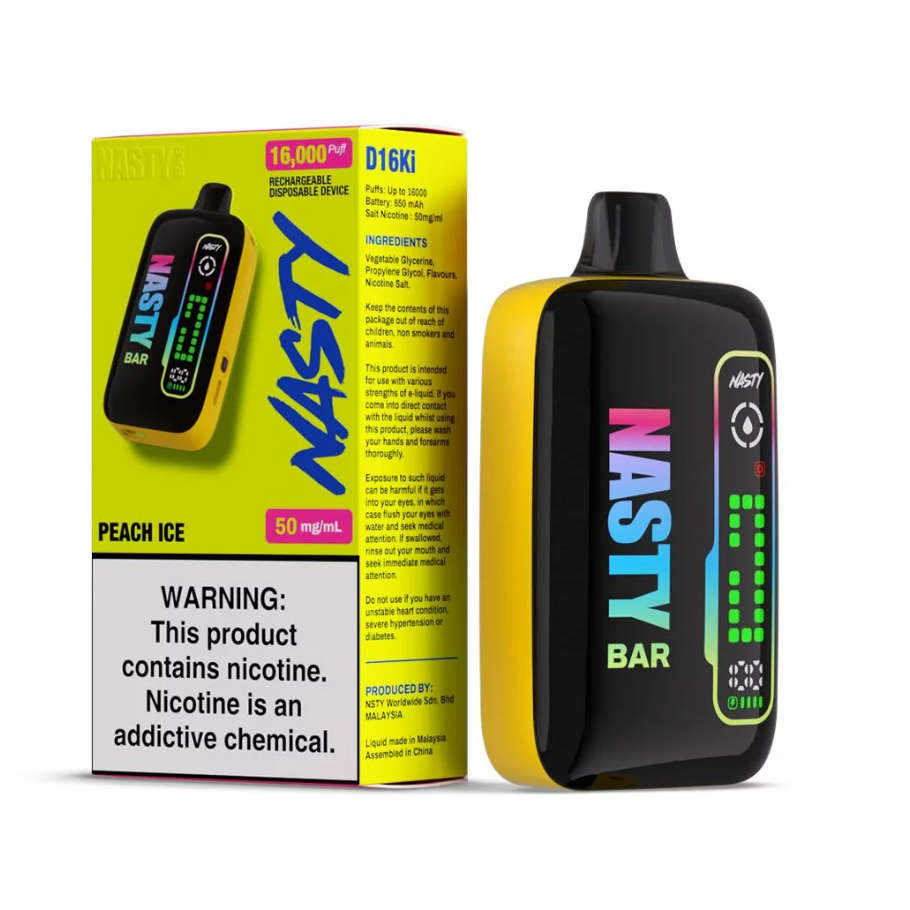 Nasty Disposable Rechargeable Vape 16000 Puff - Peach Ice