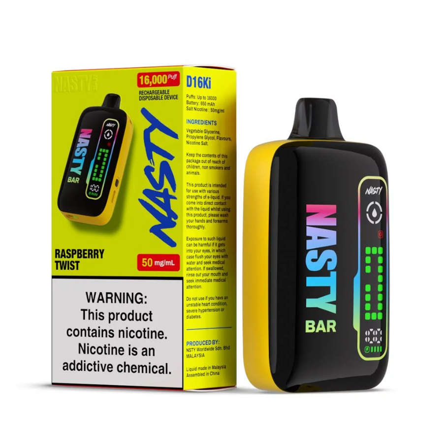Nasty Disposable Rechargeable Vape 16000 Puff - Raspberry Twist