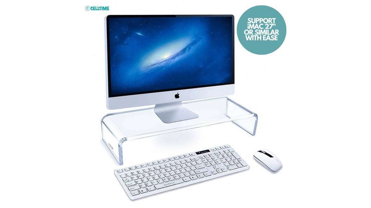 Acrylic Clear Monitor Stand Riser
