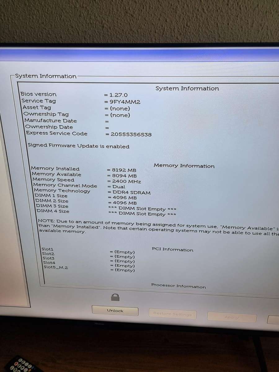 Dell OptiPlex 7050 i7 7700, 8GB Ram
