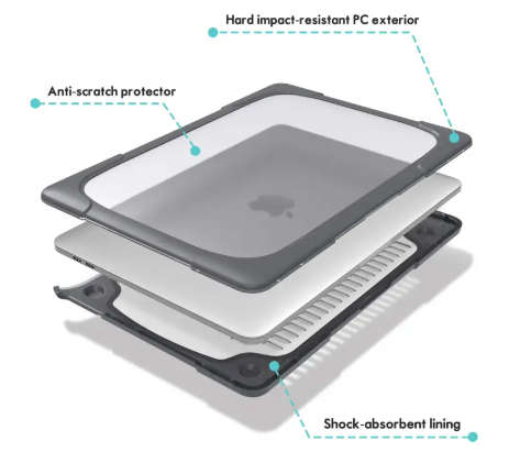 Shock-Resistant Laptop Case for MacBook Air 13" Durable, Lightweight & Tailored Protection
