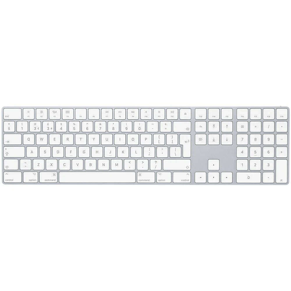 Used Like New Apple Magic Keyboard with Numeric Keypad  International English (Silver)