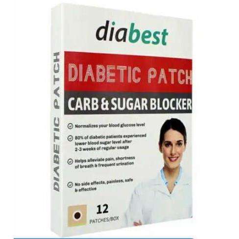 Diabest Diabetic Patch Carb & Sugar Blocker 12 Patches/box