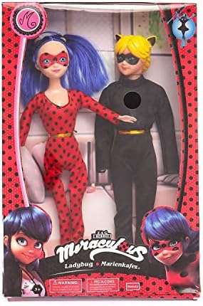 PC-12A02 Miraculous Ladybug And Marienkafer Dolls - Multicolour