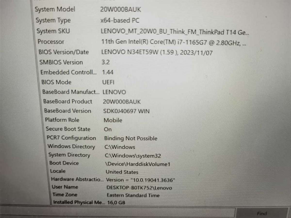 LENOVO T14 Gen 2,corei7 11th Generation