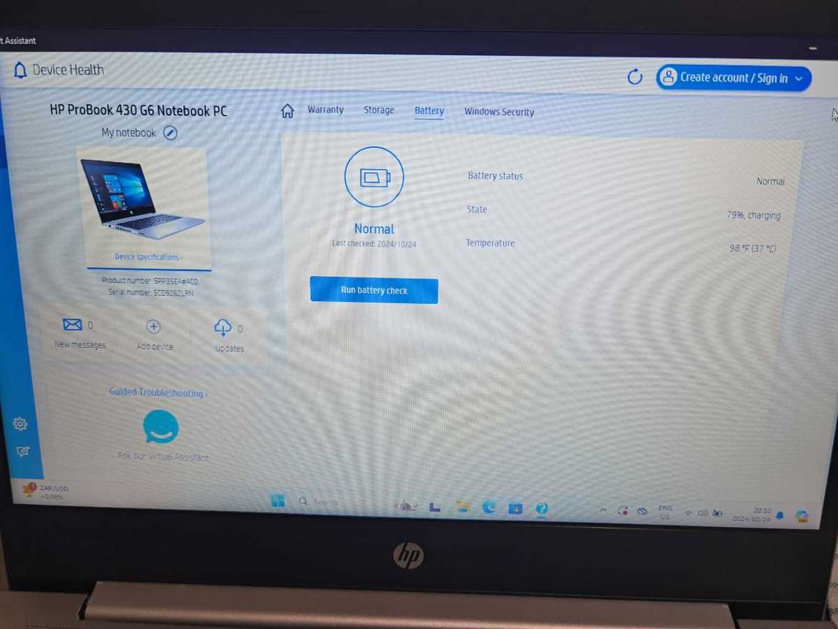HP pro book 430 G6 COREI5 8TH GEN