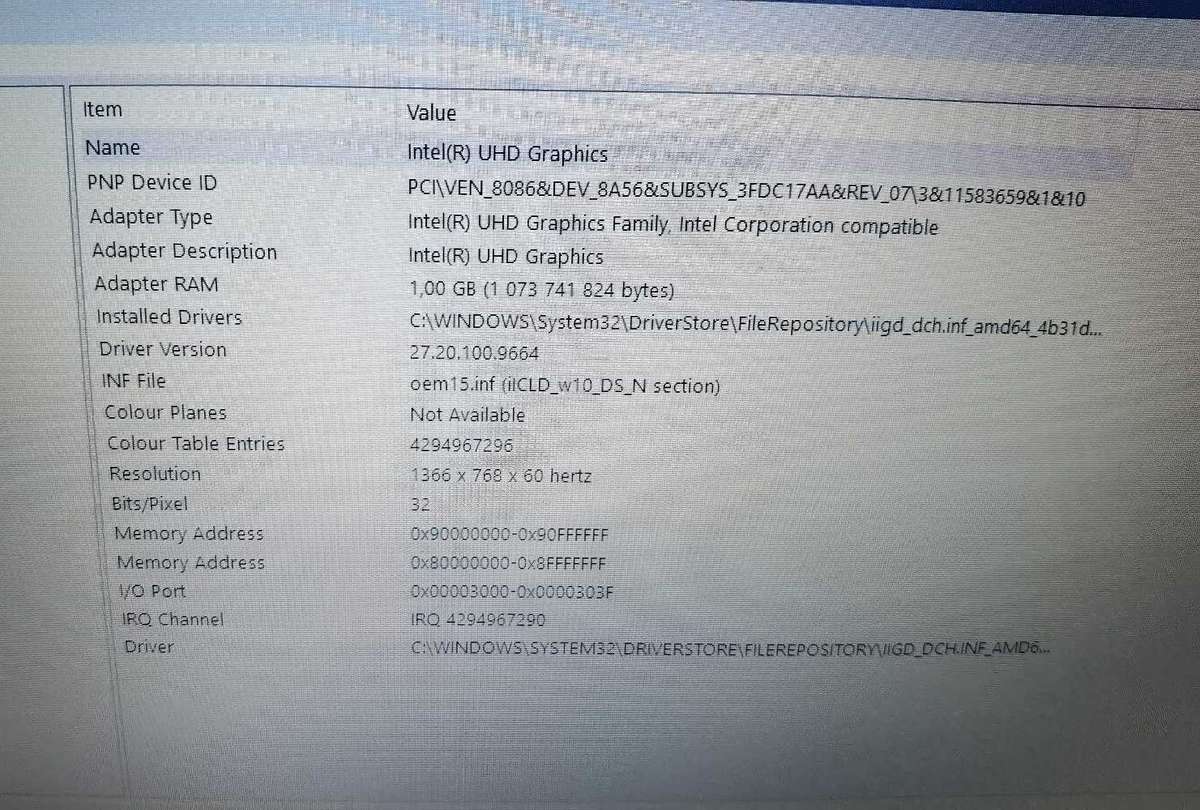 Lenovo 81W8 corei3 8th gen
