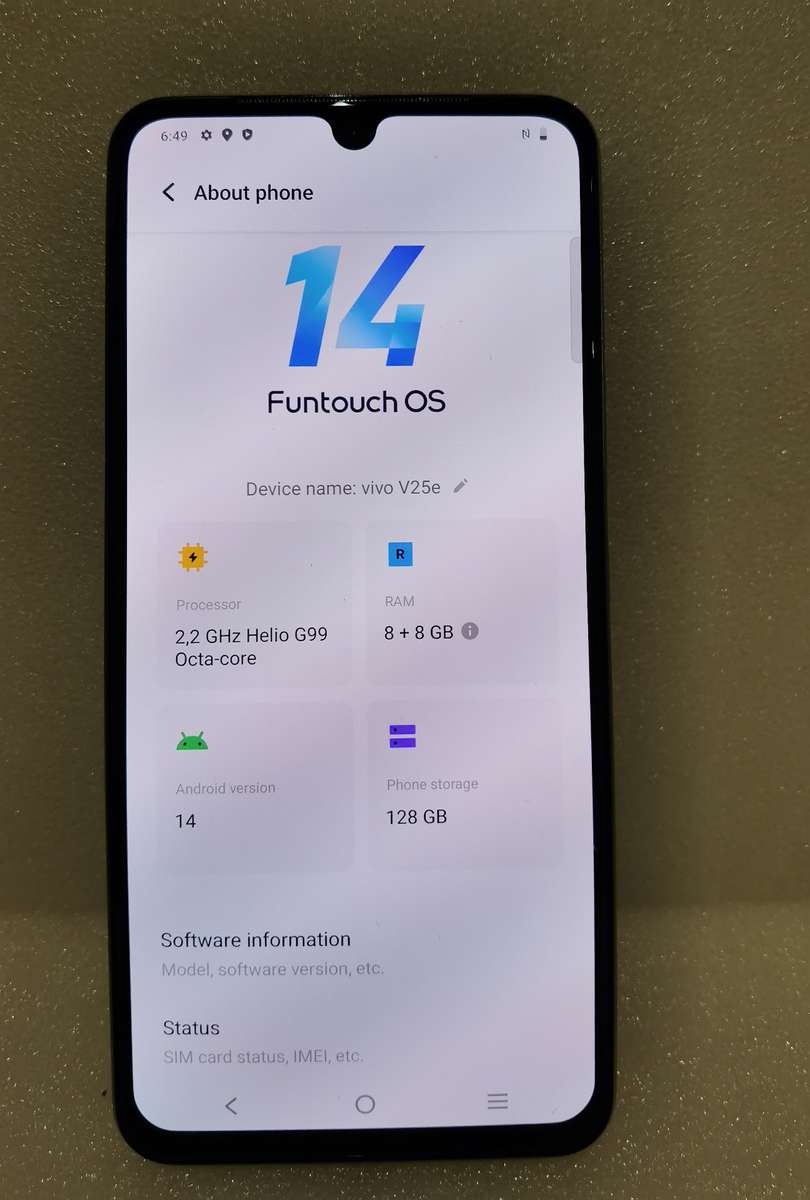 vivo cellphone V25e MINT CONDITION
