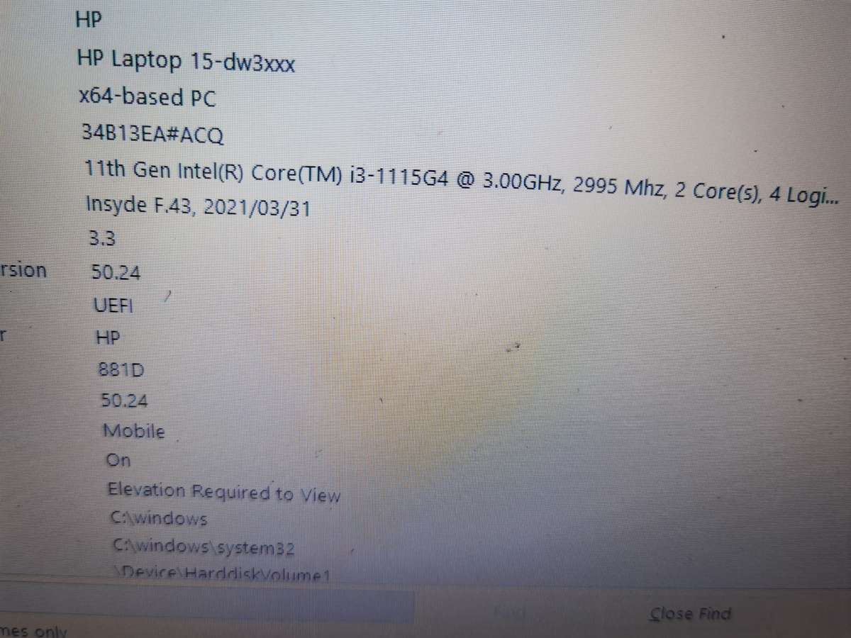 HP  15-dw3xxx Laptop corei3-11th gen 15.6"